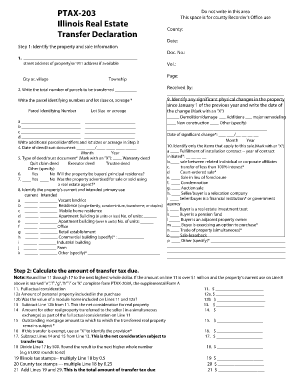 Illinois Real Estate Transfer Declaration