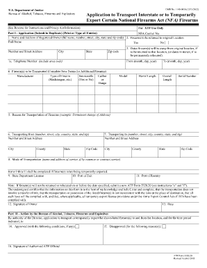 Atf e form example form