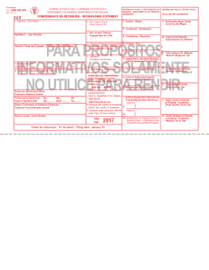 Puerto Rico W-2PR Tax Form