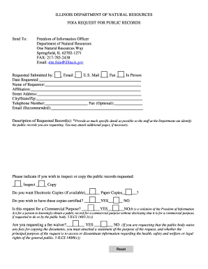 Illinois FOIA Request Form