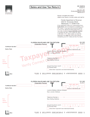 Florida Sales and Use Tax Return DR-15EZ