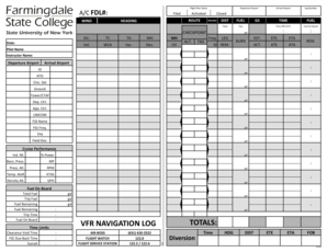 Flight Plan Status Form