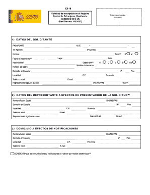 EX-18 EU Citizen Registration Form