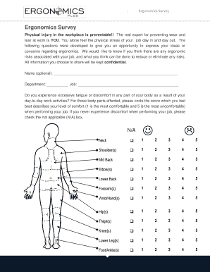 Ergonomics Survey Form