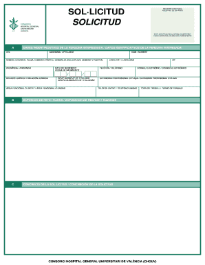 SOLLICITUD REGISTRO DE ENTRADA REGISTRE DENTRADA SOLICITUD - chguv san gva