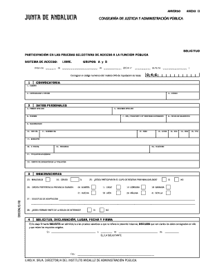 Orden de de de (BOJA n de fecha ) 0 0 0 0 0 6 8 A B Consignar el c digo num rico del modelo 046 de l