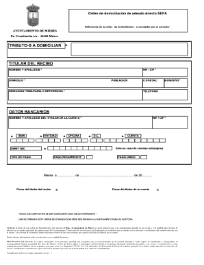 AYTO-Modelo domiciliacion SEPA blanco 1 - Ayuntamiento de Mieres