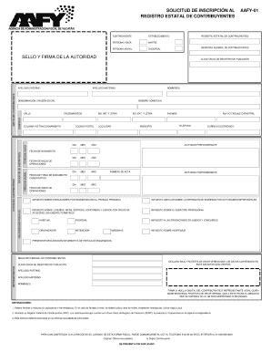 Registro estatal de contribuyentes