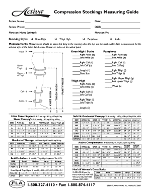 Activa measuring guide