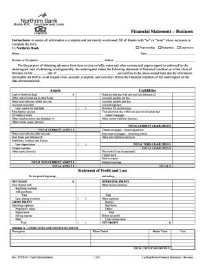 Financial Statement Business