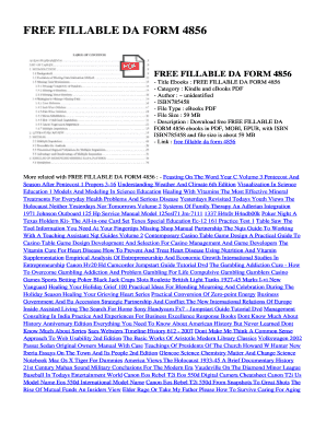 DA Form 4856