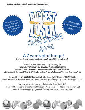 Weight loss contest poster ai
