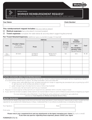 WORKER REIMBURSEMENT REQUEST