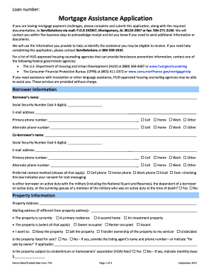 Fannie Mae Freddie Mac Form 710 - Mortgage Assistance Application
