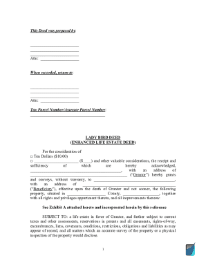 Lady Bird Deed (Enhanced Life Estate Deed)