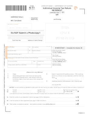 Hawaii state tax forms