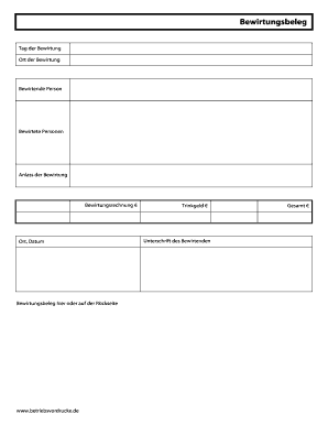 Betriebsvordrucke