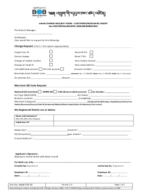 MBoB Change Request Form