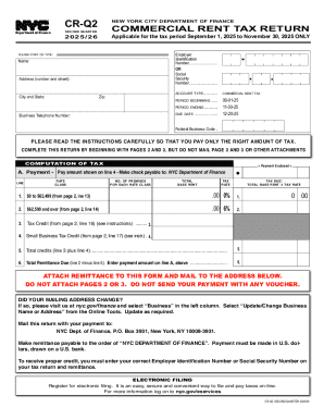 Nyc Commercial Rent Tax Form - Fill Online, Printable