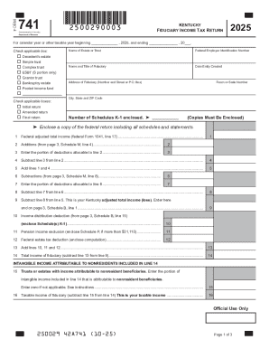 741 Kentucky FormSimple PDF Template