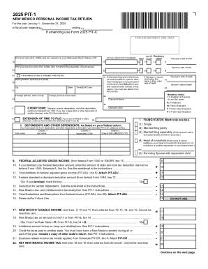 New Mexico Personal Income Tax Return